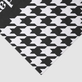 ブラック(エレガント千鳥格子の)文字 薄葉紙 (詳細)