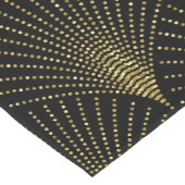 ブラック&エレガント金ゴールドアートデコパターン ショートテーブルランナー (コーナー)