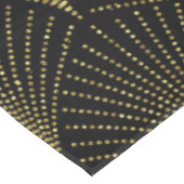 ブラック&エレガント金ゴールドアートデコパターン テーブルクロス (アングル)