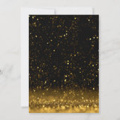 ブラック&エレガント金ゴールドグランドオープニング招待状 招待状 (裏面)