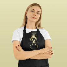 ブラック&エレガント金ゴールドシザー美容師サロン