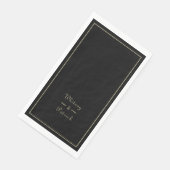 ブラック&エレガント金ゴールドズ結婚お祝いディナー (コーナー)