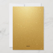 ブラック&エレガント金ゴールドビジネスグランドオープニング招待状 シーズンカード (裏面)