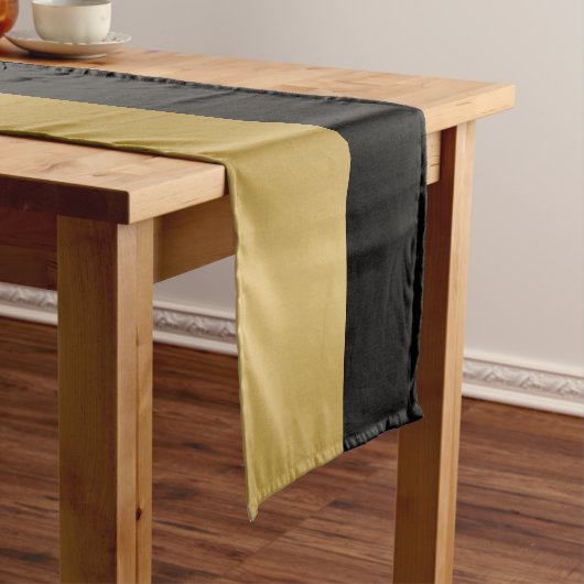 ブラック&エレガント金ゴールドボートいかりモダンデザインファイル ショートテーブルランナー (インサイチュ)