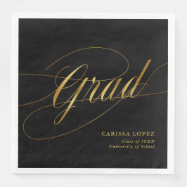 ブラック&エレガント金ゴールドミニマリストのグラッドカリグラフィー