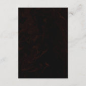 ブラック&エレガント金ゴールドレッドローズ結婚ズ詳細車 エンクロージャーカード (裏面)