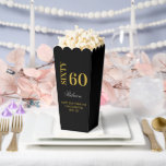 ブラック&エレガント金ゴールド60歳の誕生日パーティー フェイバーボックス<br><div class="desc">ブラック&金ゴールドエレガント60thバースデーパーティーお願いボックス</div>