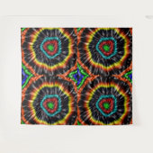 ブラック・オパール・絞り染め、 タペストリー (正面(横))