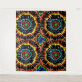 ブラック・オパール・絞り染め、 タペストリー (正面)