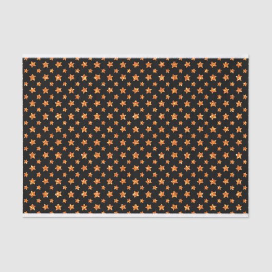 ブラック&オレンジグリッタールックハロウィーン 薄葉紙 (正面)