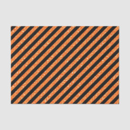 ブラック&オレンジグリッタールックハロウィーン 薄葉紙