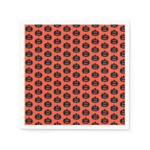 ブラック&オレンジジャックオランタンプリント