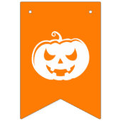 ブラック&オレンジトリックまたはトリートハローウィンパーティ バンティングフラッグ (第1の旗)