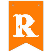 ブラック&オレンジトリックまたはトリートハローウィンパーティ バンティングフラッグ (第3の旗)