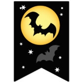 ブラック&オレンジハッピーハローウィンバナー バンティングフラッグ (第1の旗)