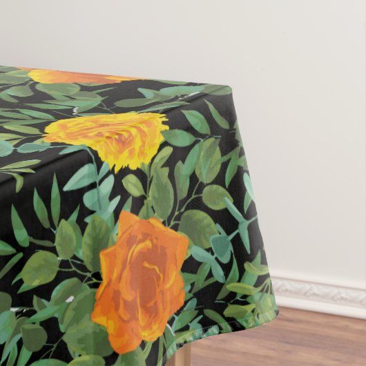 ブラック&オレンジハロウィーンゴシック結婚ズコレクション テーブルクロス (インサイチュ)