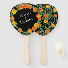 ブラック&オレンジハロウィーンゴシック結婚ズコレクション ハンドファン