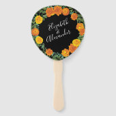 ブラック&オレンジハロウィーンゴシック結婚ズコレクション ハンドファン (正面)