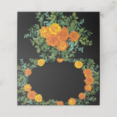 ブラック&オレンジハロウィーンゴシック結婚ズコレクション プレイスカード (外部開封)