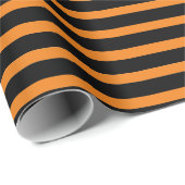 ブラック&オレンジハロウィーンラッピング紙 ラッピングペーパー (ロールコーナー)