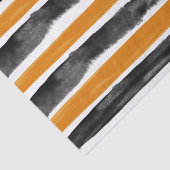 ブラック&オレンジハロウィーン水の色のストライプ 薄葉紙 (詳細)