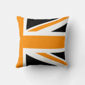 ブラック&オレンジユニオンジャックハーフ クッション (裏面)