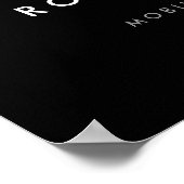 ブラック/オレンジ自動詳細/修復ロゴのダウンロード ポスター (角)