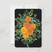 ブラック＆オレンジ ハロウィン ゴシック ウェディングコレクション 招待状 (裏面)