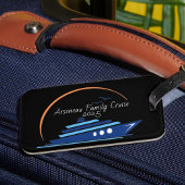 ブラック（オレンジ/ブルーファミリークルーズ付） ラゲッジタグ