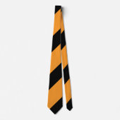 ブラック&オレンジIIブロードレジメンタルストライプ ネクタイ (正面)