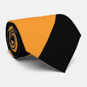 ブラック&オレンジIIブロードレジメンタルストライプ ネクタイ (ロール)