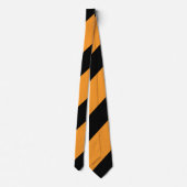 ブラック&オレンジIIブロードレジメンタルストライプ ネクタイ (裏面)