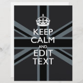 ブラック・オン・ブラック保・アム・ユニオパーソナライズされたン・ジャック (正面/裏面)