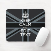 ブラック・オン・ブラック保・アム・ユニオパーソナライズされたン・ジャック マウスパッド (マウス)