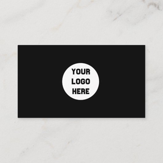 ブラック・カスタムのロゴ・ミニマリスト・ソーシャルメディアのアイコン 名刺 (裏面)