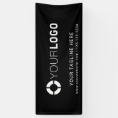 ブラック·カスタム社のロゴ·イベント 横断幕 (縦)