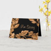 ブラック&カッパーガーデンアイザーロー カード (黄色い花)