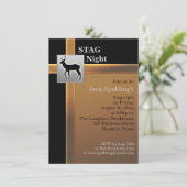 ブラック、カッパー、シルバーの鹿の招待状2 招待状 (スタンド正面)