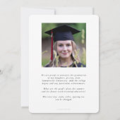 ブラック・カドゥセウスMD医学博士の卒業 案内状 (裏面)