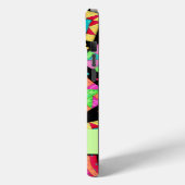 ブラック&カラフルパッチワークキルトブロックカスタム Case-Mate iPhoneケース (裏面 / 左)