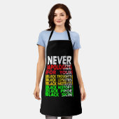 ブラック・カルチャー、ブラック・カルチャーに対する謝罪は決してない エプロン (着用した状態)