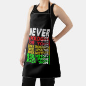 ブラック・カルチャー、ブラック・カルチャーに対する謝罪は決してない エプロン (インサイチュ)