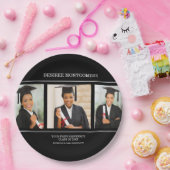 ブラック・カレッジ大学3写真卒業 ペーパープレート (パーティー)