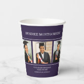 ブラック・カレッジ大学3写真卒業 紙コップ (裏面)