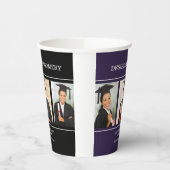 ブラック・カレッジ大学3写真卒業 紙コップ (左)