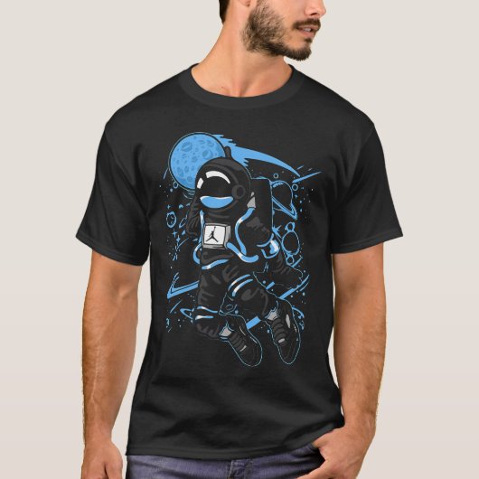 ブラック カロライナ5 AJ5 スペース エクスプローラー Tシャツ (正面)