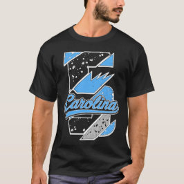 ブラック カロライナ 5 AJ5 カロライナ スクリプト マッチ Tシャツ
