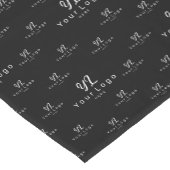 ブラック・カンパニーのロゴ・パターン、ビジネス・トレードショー ショートテーブルランナー (コーナー)