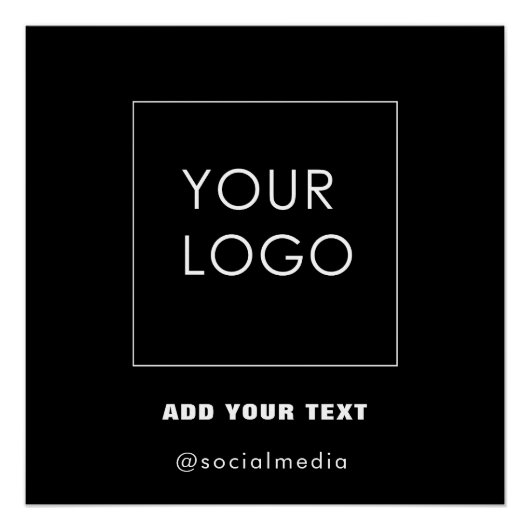 ブラック・カンパニー・ビジネス・イベント・ロゴ・ブランド ポスター (正面)