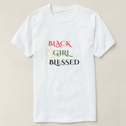 ブラック・ガール賛美 Tシャツ (デザイン正面)